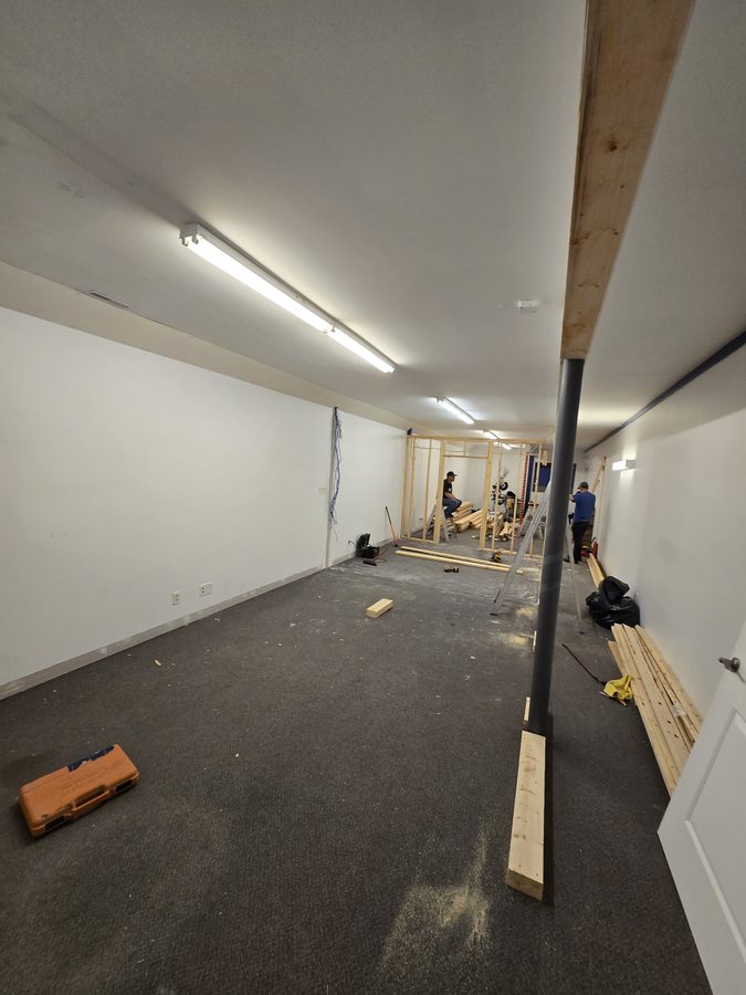 Chinook Glow framing begins April 2026 — first walls going up