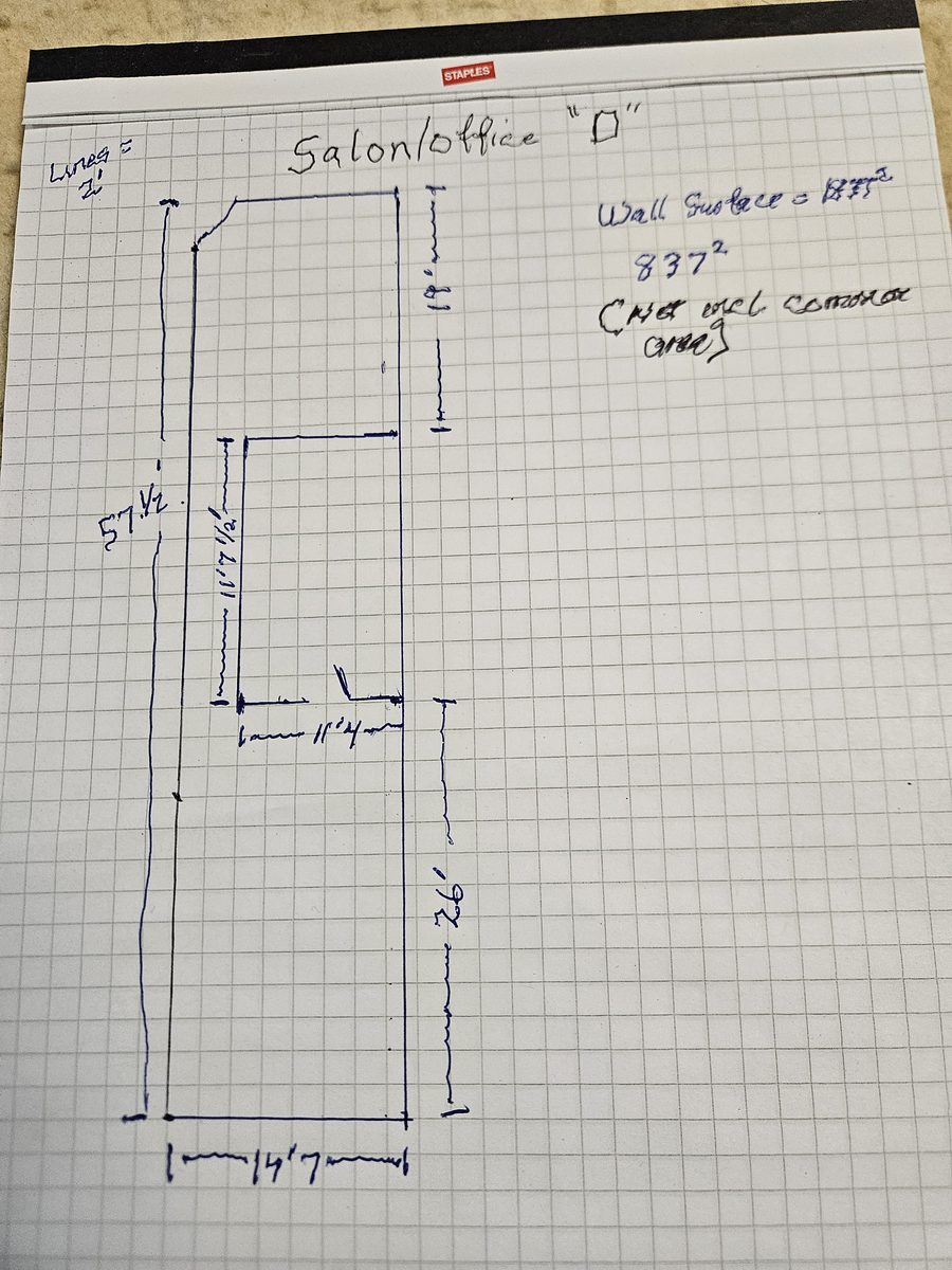 Original landlord floor plan — 142 Broadway Street North Raymond AB