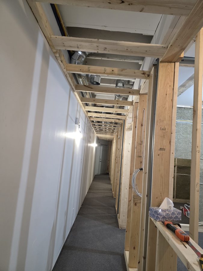 Chinook Glow insulation — spray foam ceiling and batt walls