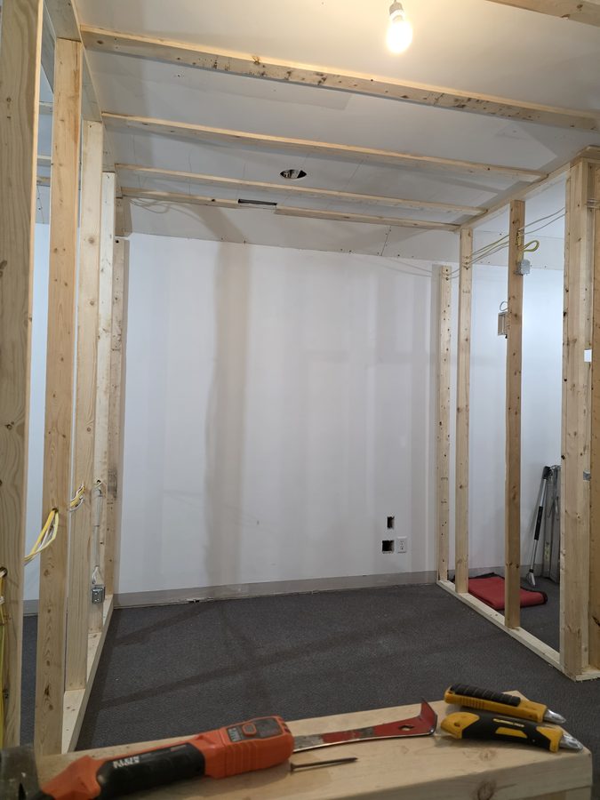Chinook Glow insulation — service room fully insulated