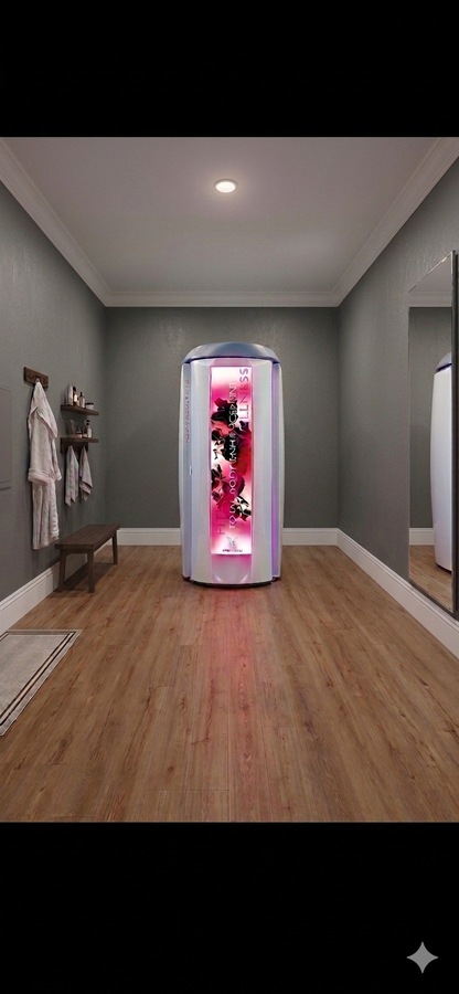 Red light therapy room — Chinook Glow Raymond AB